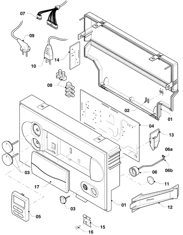 Exploded view Vaillant hrEXCLUSIEF VHR 25/4 S R1: Schakelkast