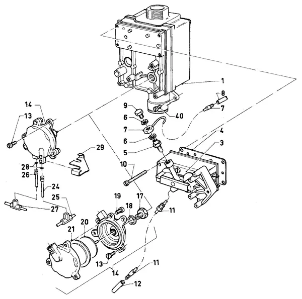Vue éclatée Vaillant Chaudière VC 240 XE (TTB) : Bloc gaz