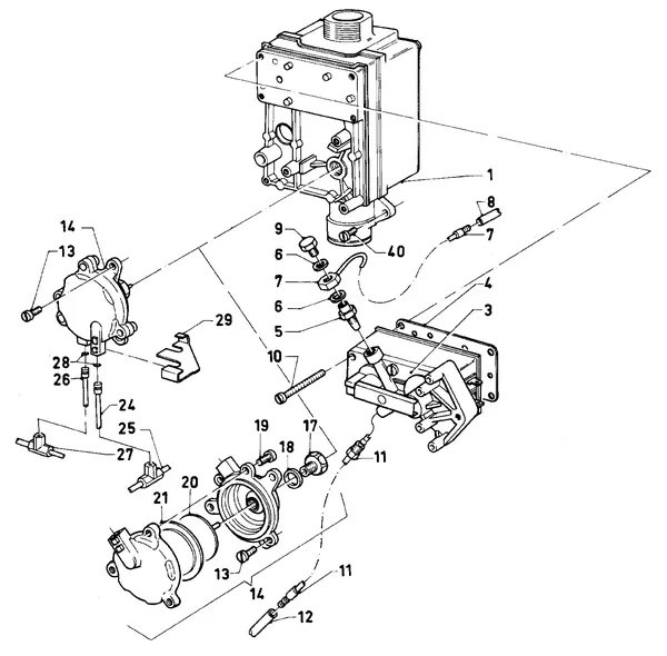 Vue éclatée Vaillant Chaudière VC 244 XE (TTB) : Bloc gaz