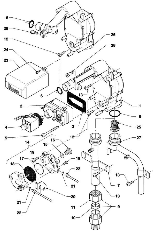 Vue éclatée Vaillant Chaudière VC 254 XE : Bloc gaz