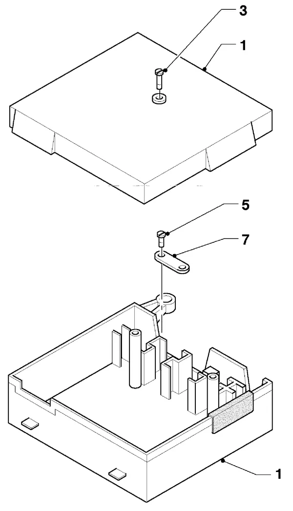 Exploded view Vaillant Cv-ketel Turbo VC 255 E: Schakelkast aansluitkast