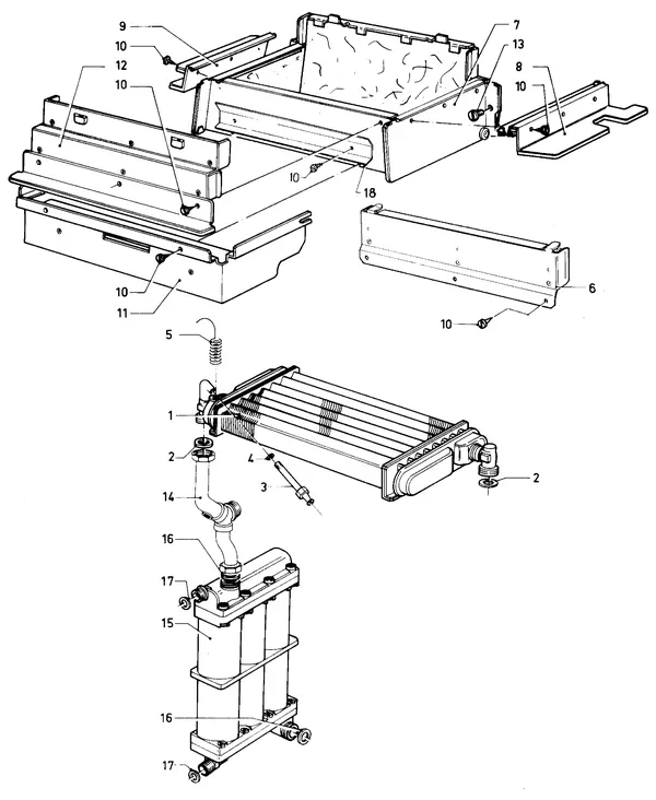 Exploded view Vaillant Cv-ketel VC 280 XE (TTB): Warmtewisselaar