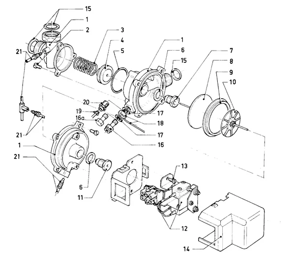 Exploded view Vaillant Combiketel VCW 180 XE (TTB): Voorkeurplaat