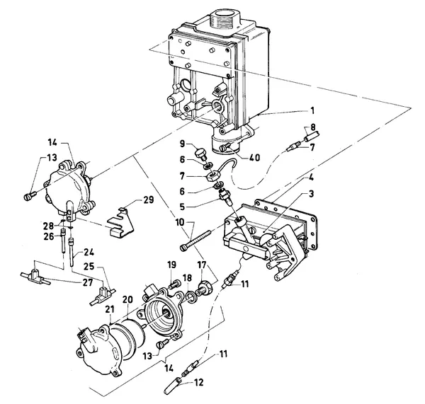 Exploded view Vaillant Combiketel VCW 184 XE (TTB): Gasblok