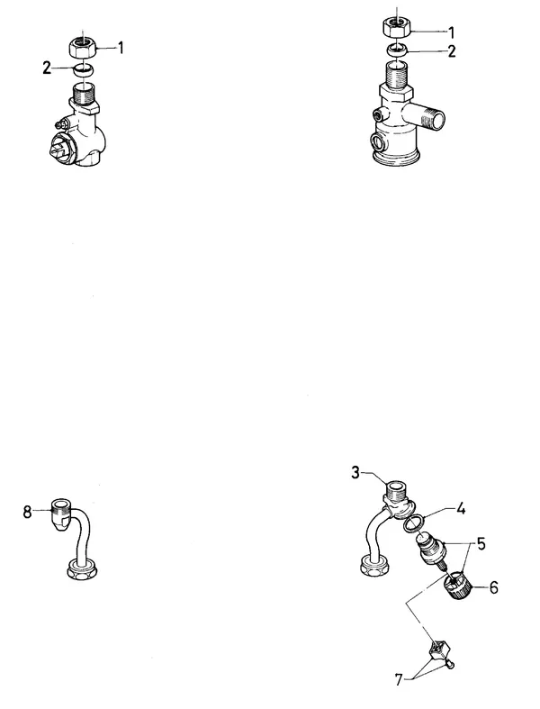 Exploded view Vaillant Combiketel Turbo VCW 245 E: Aansluitdelenc