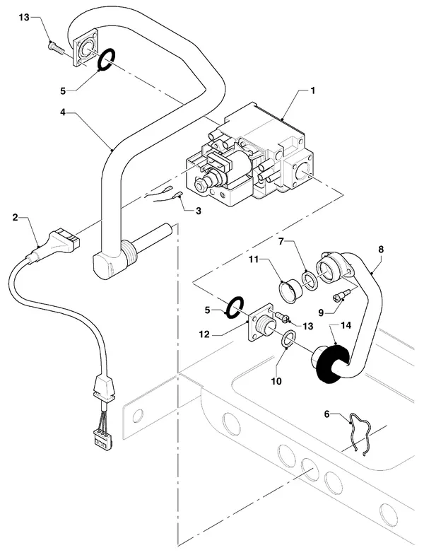 Vue éclatée Vaillant VC-VCW 254/3 : Bloc gaz