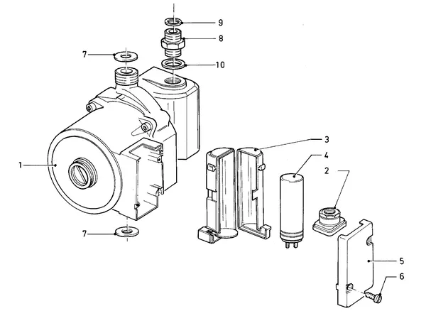 Vue éclatée Vaillant Chaudière mixte VCW 280 XE (TTB) : Sécurité thermique anti-refoulement