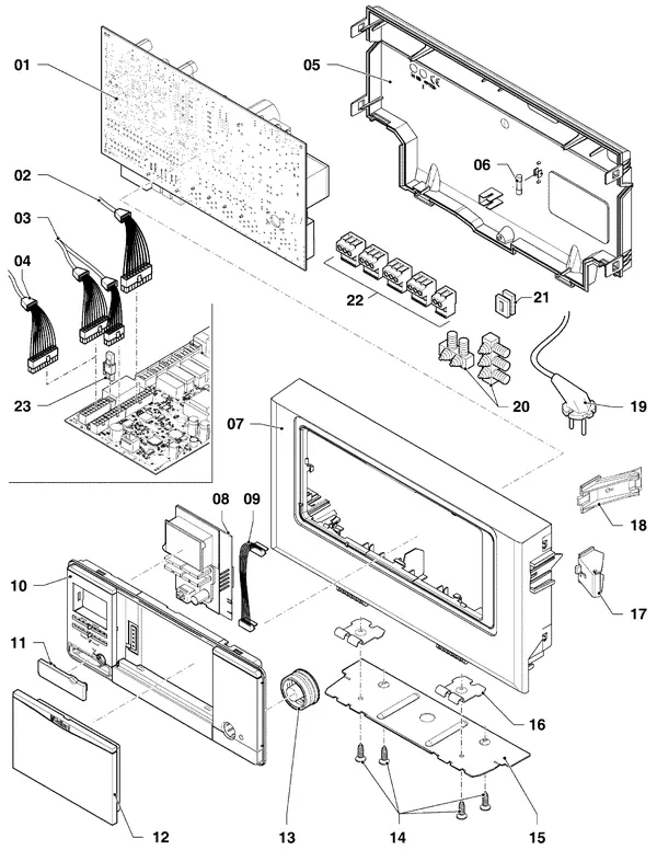 Exploded view Vaillant ecoTEC plus VHR 25-30/5-5 R1: Schakelkast