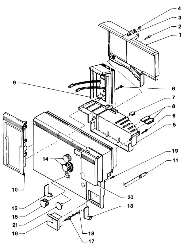 Exploded view Vaillant HR Comfort VU-VUW 18-22/6 E: Aansluitdelen