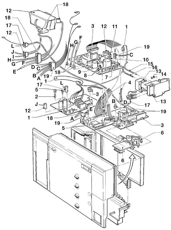 Vue éclatée Vaillant HR Comfort VU-VUW 23-28/6 E : Boîtier électrique A