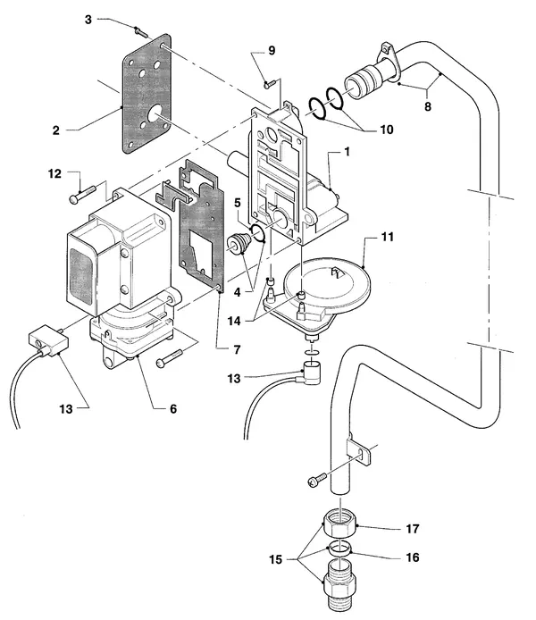 Vue éclatée Vaillant HR Comfort VU-VUW 23-28/6 E : Échangeur thermique